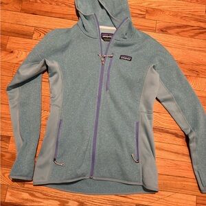 Patagonia Women's Teal and Lavender Jacket